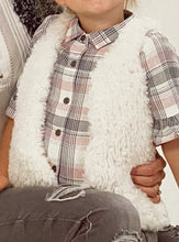 Load image into Gallery viewer, SALE: Knitting Pattern: Faux Fur Waistcoats for Ladies and Children