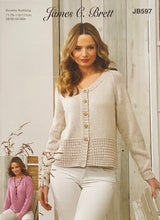 Load image into Gallery viewer, Knitting Pattern: Ladies Cotton Cardigan and Sweater in DK Yarn