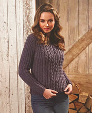 Load image into Gallery viewer, Knitting Pattern: Ladies Aran Dress and Sweater