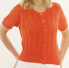 Load image into Gallery viewer, Knitting Pattern: Ladies Summer Cardigan in Cotton DK Yarn