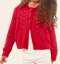 Load image into Gallery viewer, Knitting Pattern: Cotton Cardigan for Girls 3-13 Years