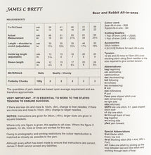 Load image into Gallery viewer, Knitting Pattern: Baby All-in-one Bear and Rabbit Suits in Chunky Yarn