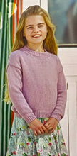 Load image into Gallery viewer, Knitting Pattern: Cotton Flower Sweater for 3-12 Years