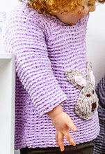 Load image into Gallery viewer, Knitting Pattern: Sweater with Bunny or Bird in Chunky Yarn for Kids