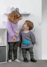 Load image into Gallery viewer, Knitting Pattern: Sweater with Bunny or Bird in Chunky Yarn for Kids
