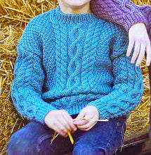 Load image into Gallery viewer, NEW Knitting Pattern: Aran Cardigan and Sweater for Children