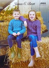 Load image into Gallery viewer, NEW Knitting Pattern: Aran Cardigan and Sweater for Children