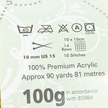 Load image into Gallery viewer, Super Chunky Yarn: Big Value, Mustard, 100g