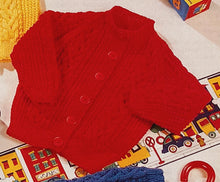 Load image into Gallery viewer, Knitting Pattern: Aran Jackets for Kids