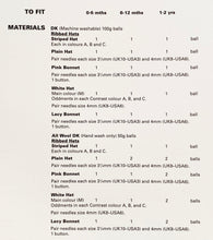 Load image into Gallery viewer, Knitting Pattern: Baby Hats. Five Designs for Newborn to 2 Years