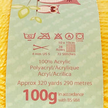 Load image into Gallery viewer, DK Yarn: King Cole Pricewise DK, Buttermilk, 100g