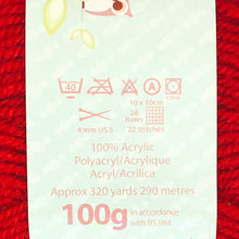 Load image into Gallery viewer, DK Yarn: King Cole Pricewise DK, Cranberry, 100g