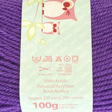 Load image into Gallery viewer, DK Yarn: King Cole Pricewise DK, Purple, 100g