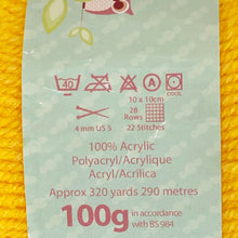 Load image into Gallery viewer, DK Yarn: King Cole Pricewise DK, Gold, 100g