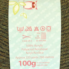 Load image into Gallery viewer, DK Yarn: King Cole Pricewise DK, Khaki, 100g