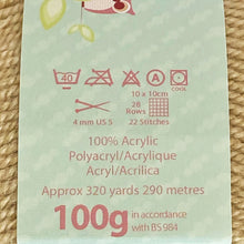 Load image into Gallery viewer, DK Yarn: King Cole Pricewise DK, Sand, 100g