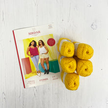 Load image into Gallery viewer, Pattern + Yarn: Knitted Summer Vest in Yellow Sirdar Stories Cotton Yarn
