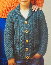 Load image into Gallery viewer, Knitting Pattern: Aran Cardigans for Men, Ladies and Kids