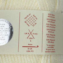 Load image into Gallery viewer, DK Yarn: Sirdar Snuggly, Cream, 50g