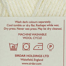 Load image into Gallery viewer, DK Yarn: Sirdar Snuggly, Cream, 50g