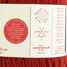 Load image into Gallery viewer, DK Yarn: Sirdar Stories Cotton Yarn, Embers, Red Brown, 50g