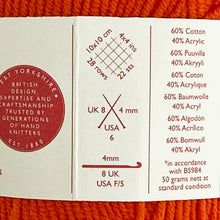 Load image into Gallery viewer, DK Yarn: Sirdar Stories Cotton Yarn, Fire, Orange, 50g