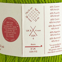 Load image into Gallery viewer, DK Yarn: Sirdar Stories Cotton Yarn, Picnic, Grass Green, 50g