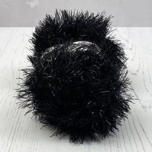 Load image into Gallery viewer, Yarn: Tinsel Chunky in Black, 50g Ball