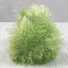 Load image into Gallery viewer, Knitting Kit: Dinosaur Toy in Green Tinsel Yarn