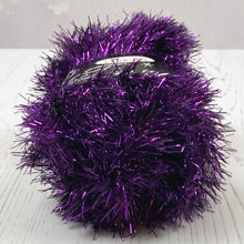 Load image into Gallery viewer, Yarn: Tinsel Chunky in Purple, 50g Ball