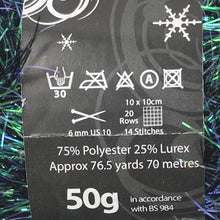 Load image into Gallery viewer, Yarn: Tinsel Chunky in Venom, 50g Ball