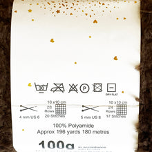 Load image into Gallery viewer, Yarn: Truffle, Dark Brown, Mocha, 100g