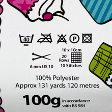 Load image into Gallery viewer, Chunky Yarn: Yummy, White, 100g