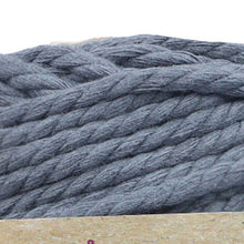 Load image into Gallery viewer, Yarn: Retwisst Macrame Rope, 3mm, Dark Grey, 100% Cotton, 500g