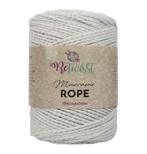 Load image into Gallery viewer, Yarn: Retwisst Macrame Rope, 3mm, Natural, 100% Cotton, 500g