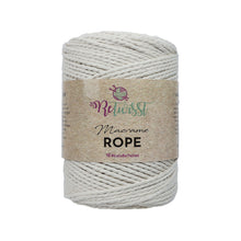 Load image into Gallery viewer, Yarn: Retwisst Macrame Rope, 3mm, Natural, 100% Cotton, 500g