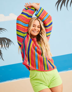 NEW Knitting Pattern: Striped Beach Sweater