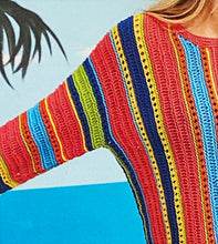 Load image into Gallery viewer, NEW Knitting Pattern: Striped Beach Sweater
