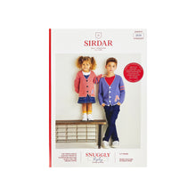 Load image into Gallery viewer, Knitting Pattern: Retro Varsity Cardigan for Kids 3-7 Years

