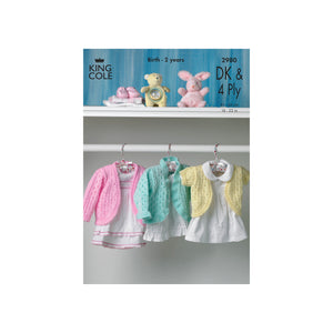 Knitting Pattern: Baby Cardigans in Sizes Birth to 2 Years