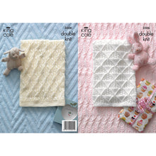 Load image into Gallery viewer, NEW Knitting Pattern: Baby Blankets in DK Yarn
