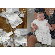 Load image into Gallery viewer, NEW Knitting Pattern: Christening Set in DK Yarn
