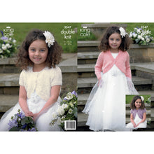 Load image into Gallery viewer, Knitting Pattern: Flower Girl and Bridesmaid Boleros for Girls 2-13 Years
