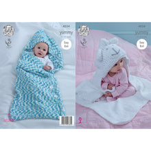 Load image into Gallery viewer, Knitting Pattern: Baby Cocoon and Baby Blanket for Newborn to 18 Months
