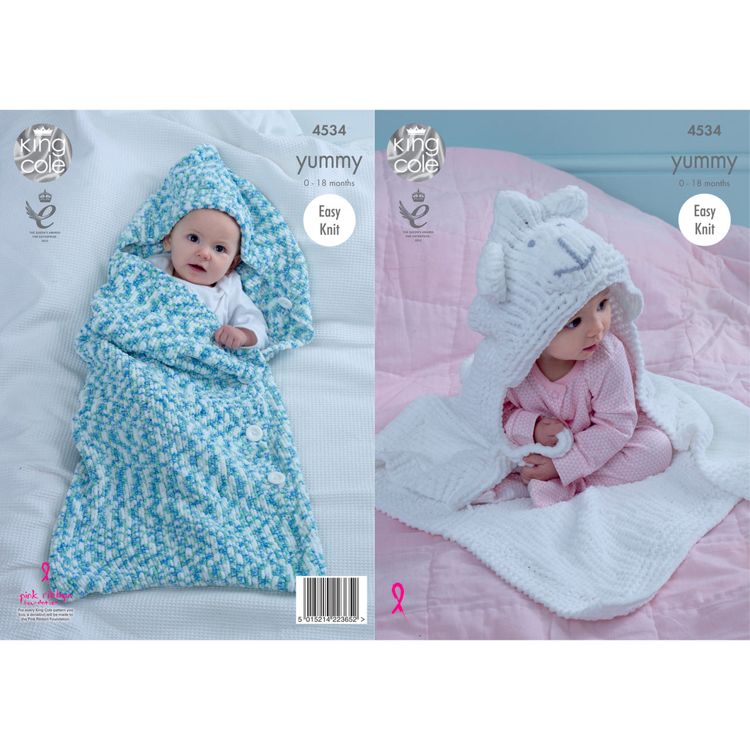 Knitting Pattern: Baby Cocoon and Baby Blanket for Newborn to 18 Months