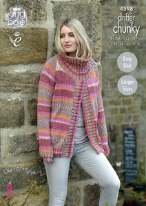 NEW Knitting Pattern: Ladies Sweater Jackets in Chunky Yarn