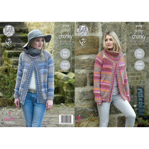 NEW Knitting Pattern: Ladies Sweater Jackets in Chunky Yarn