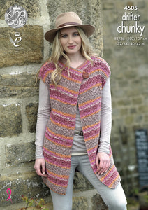 NEW Knitting Pattern: Chunky Ladies Waistcoats