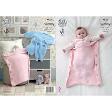 Load image into Gallery viewer, Knitting Pattern: Baby Robe and Baby Sleeping Bag in Sizes Newborn to 24 months
