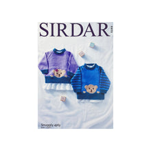 Load image into Gallery viewer, Knitting Pattern: Bear Sweaters in 4 Ply Yarn for 0-2 Years
